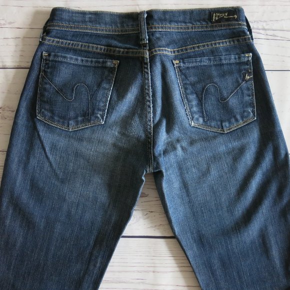 Citizens Of Humanity Ingrid #002 Stretch Low Waist Flare Denim Jeans - Size 25 - Picture 3 of 11